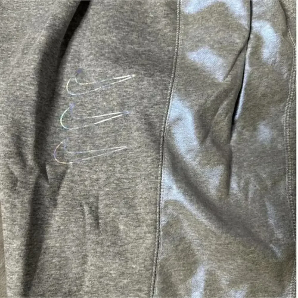 Nike Womens Oversized‎ Fit Mid Rise Sweatpants Gray w/ Flux Design Size 2X NWT